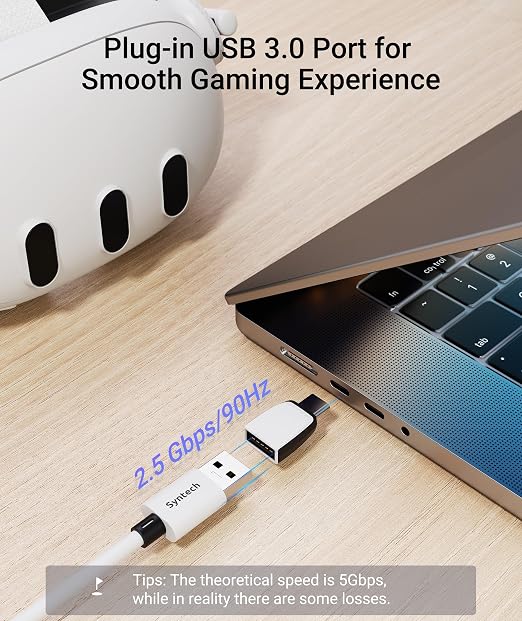 Syntech Link Cable with Charging 20FT Compatible with Oculus/Meta Quest 3S/3 - Image 3