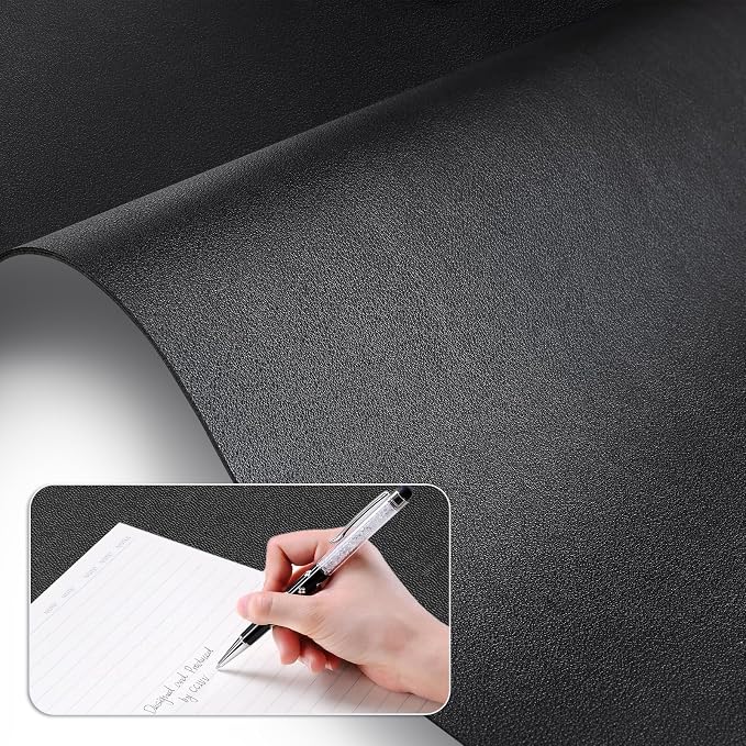 KINGFOM Desk Pad Office Desktop Protecter, PU Leather Desk Mat Blotters - Image 6
