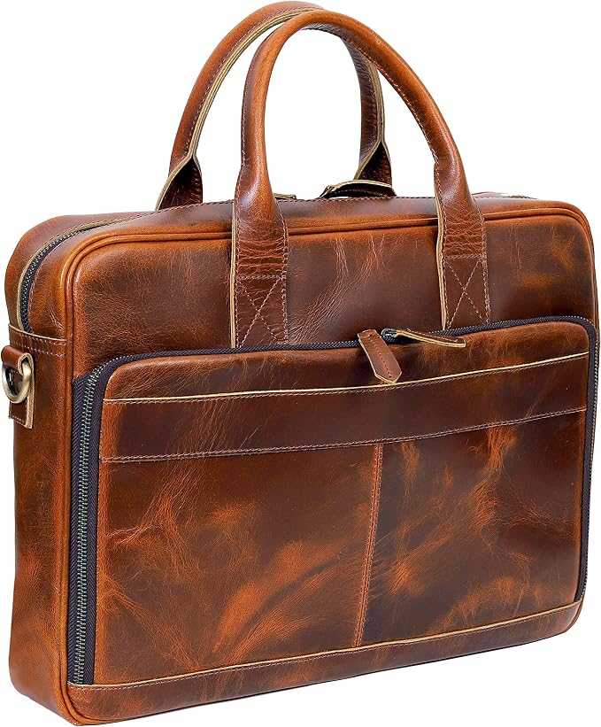 VC VINTAGE COUTURE Leather briefcase bag - Image 3
