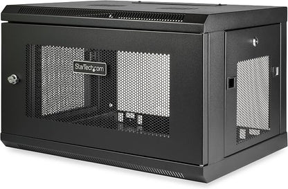 StarTech.com 2-Post 6U Wall Mount Network Cabinet w/ 1U Shelf, Ships Fully by StarTech
