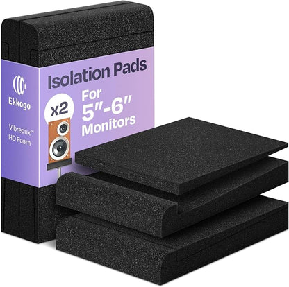 Studio Monitor Isolation Pads Premium Acoustic Foam Elevates Audio Ideal by EkkogoAcousticPanels