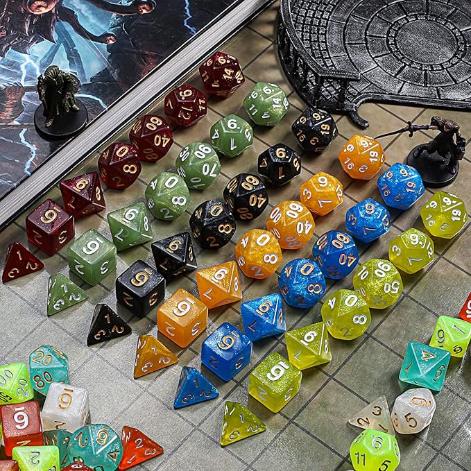 CiaraQ DND dice Set 10x7 Polyhedral Dice - Image 3