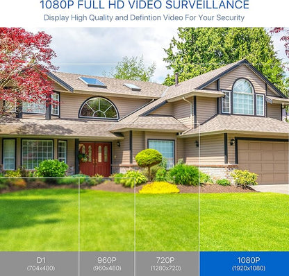ZOSI 4 Pack 2MP 1080p HD-TVI Home Security Camera Outdoor Indoor 1920TVL - Image 8
