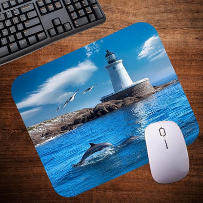 Coastal Shoreline Waves Sandy Beach Theme Mouse Pad Mat Mousepad - Image 4