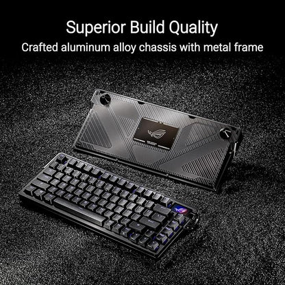 ROG Azoth Extreme 75 Custom Gaming Keyboard, Aluminum Chassis, Carbon Fiber - Image 2