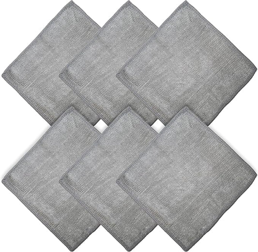 WHOOSH! Microfiber Cleaning Cloth, 6 Pack, Glasses and Screen Cleaning Cloth by WHOOSH