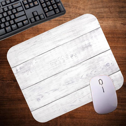 White Wood Decorative Colorful Mouse Pad Mat Mousepad - Image 4