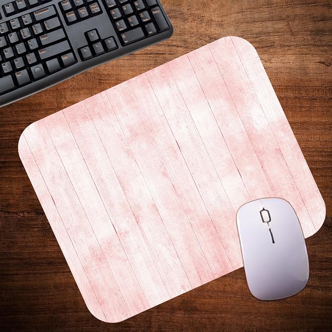 Pink Wood Decorative Colorful Mouse Pad Mat Mousepad - Image 4